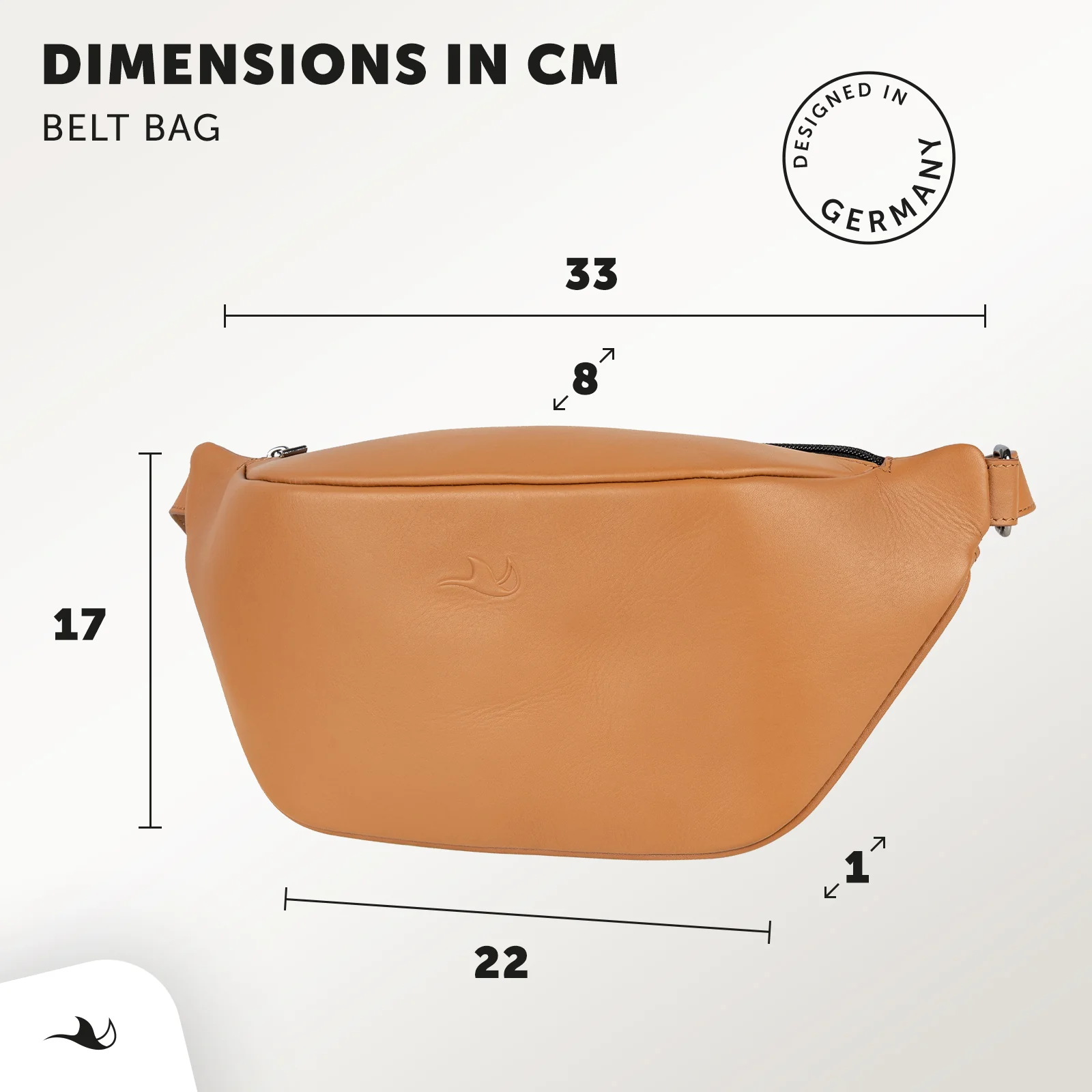 MANTA Echtleder Belt Bag - Bauchtasche zum Umhängen - Image 9