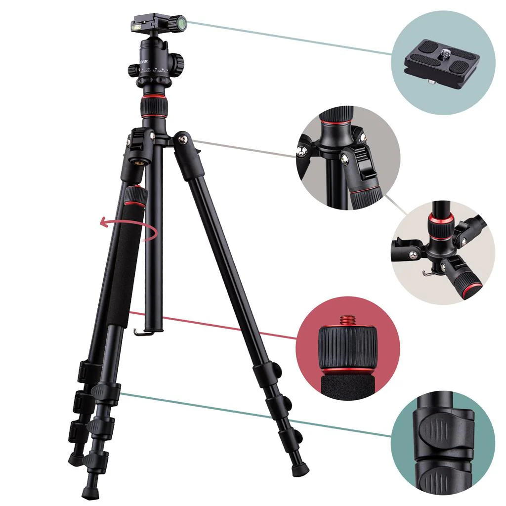 Aluminium Stativ Pro Black - Image 3
