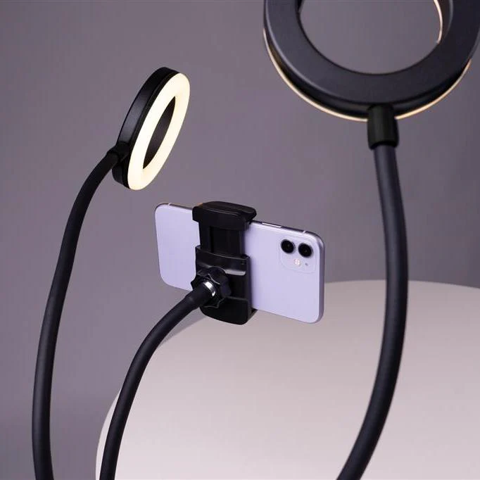 LED Selfie 2-er Ringlicht SLR-12 Bi-Color - Image 7