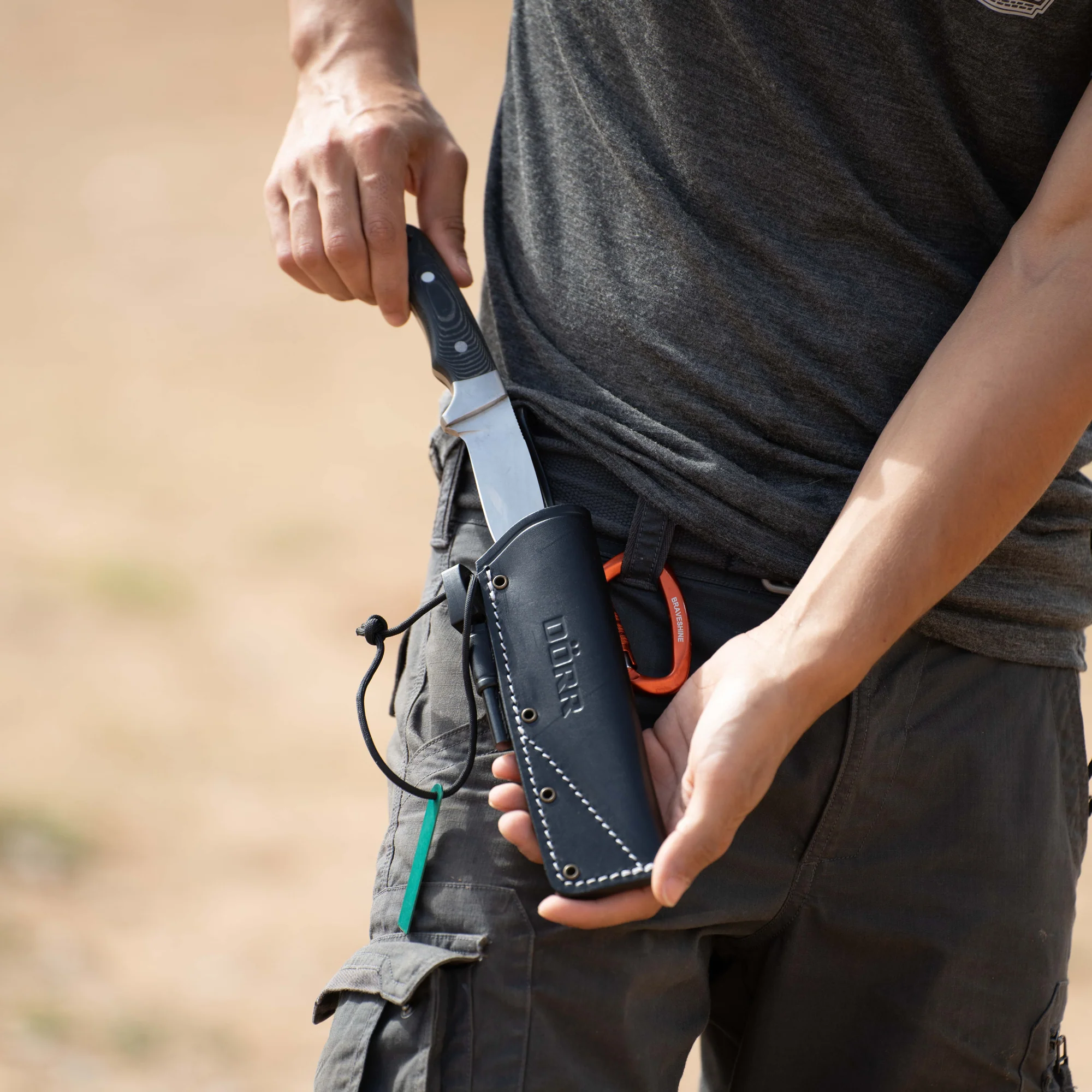 Outdoormesser M-110 Micarta + Feuerstahl - Image 3