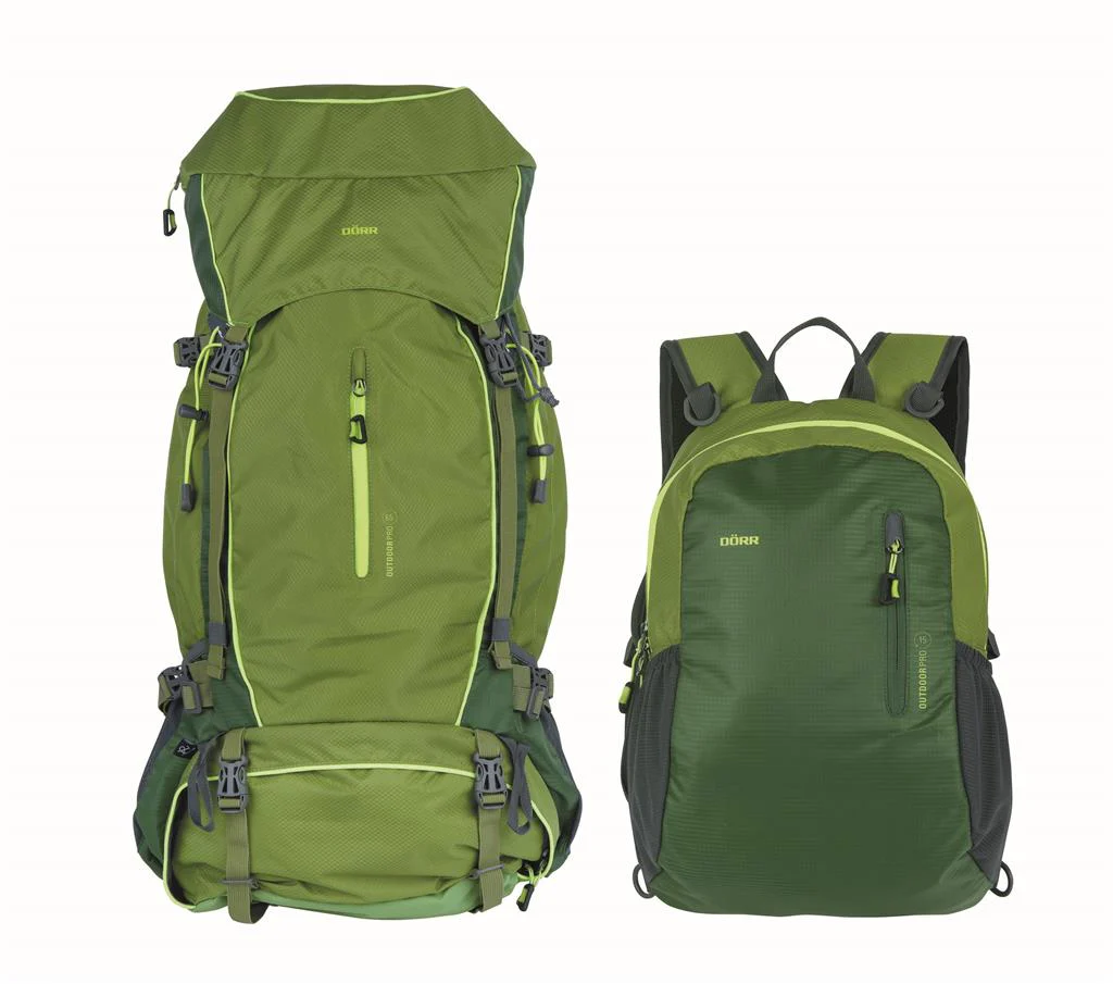 Rucksack Outdoor Pro 65 + Pro 15 grün - Image 4