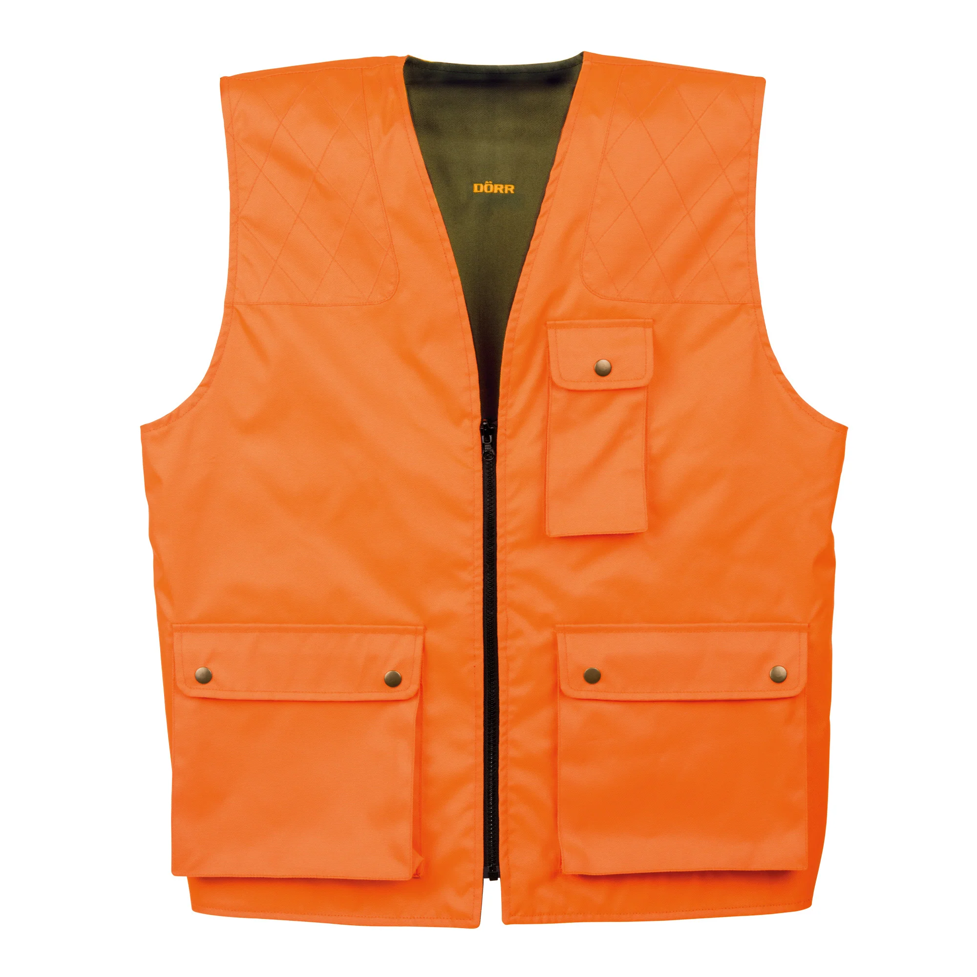 Wendeweste Orange Olivgrün - Image 6