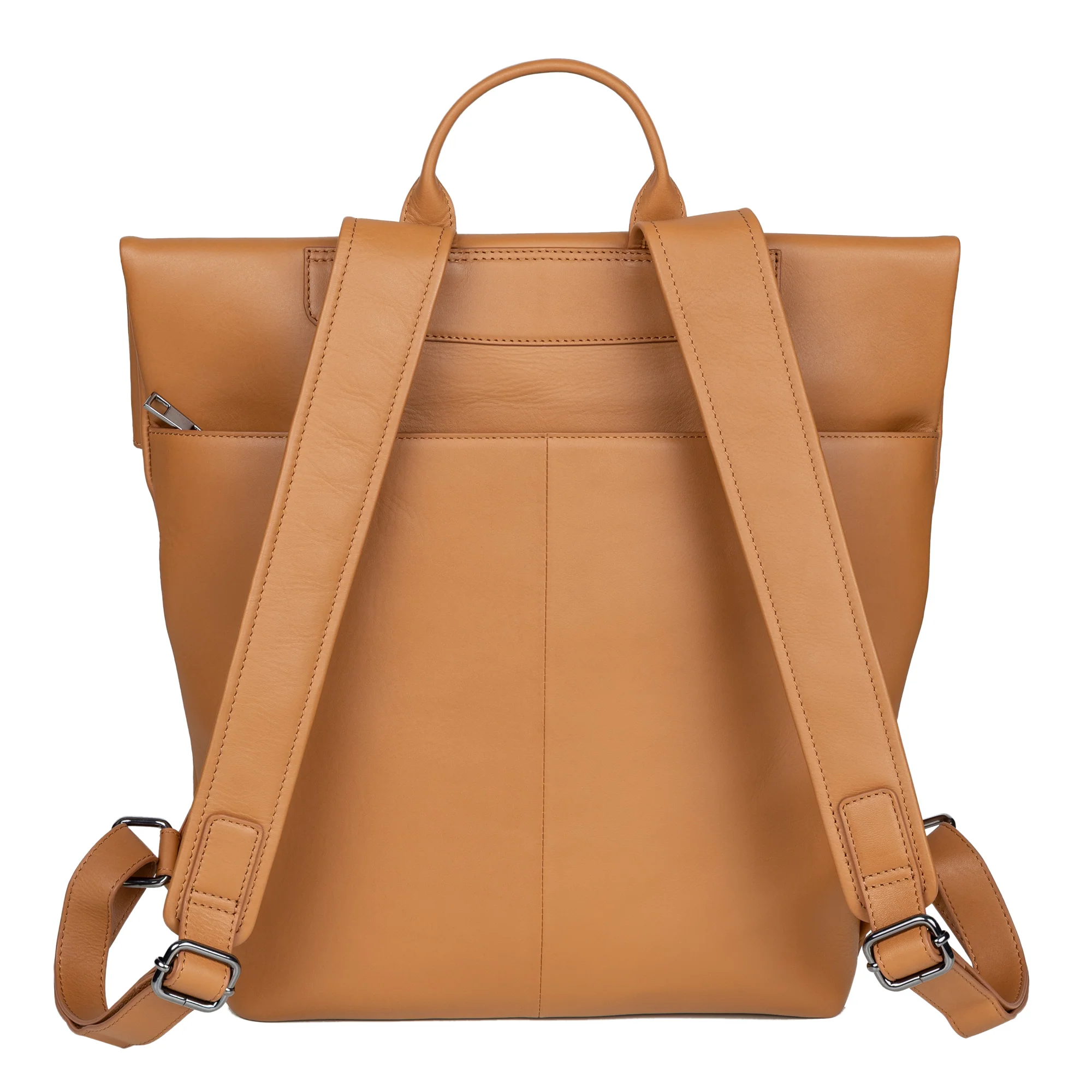 MANTA Echtleder Flap Backpack mit 16-Zoll Laptopfach - Image 12