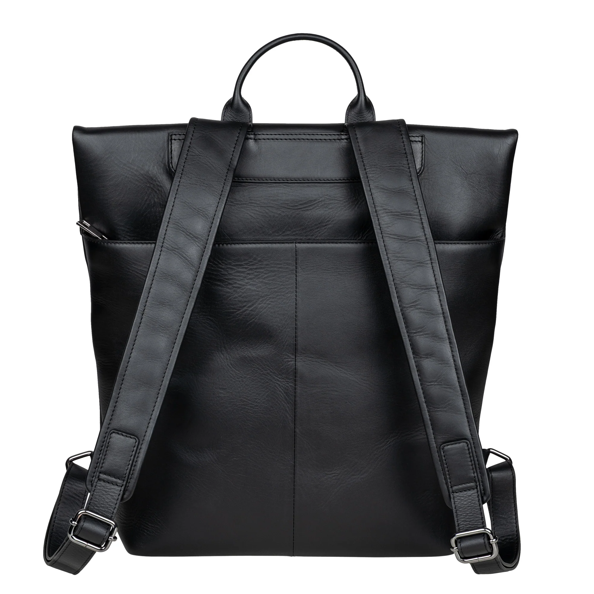 MANTA Echtleder Flap Backpack mit 16-Zoll Laptopfach - Image 6