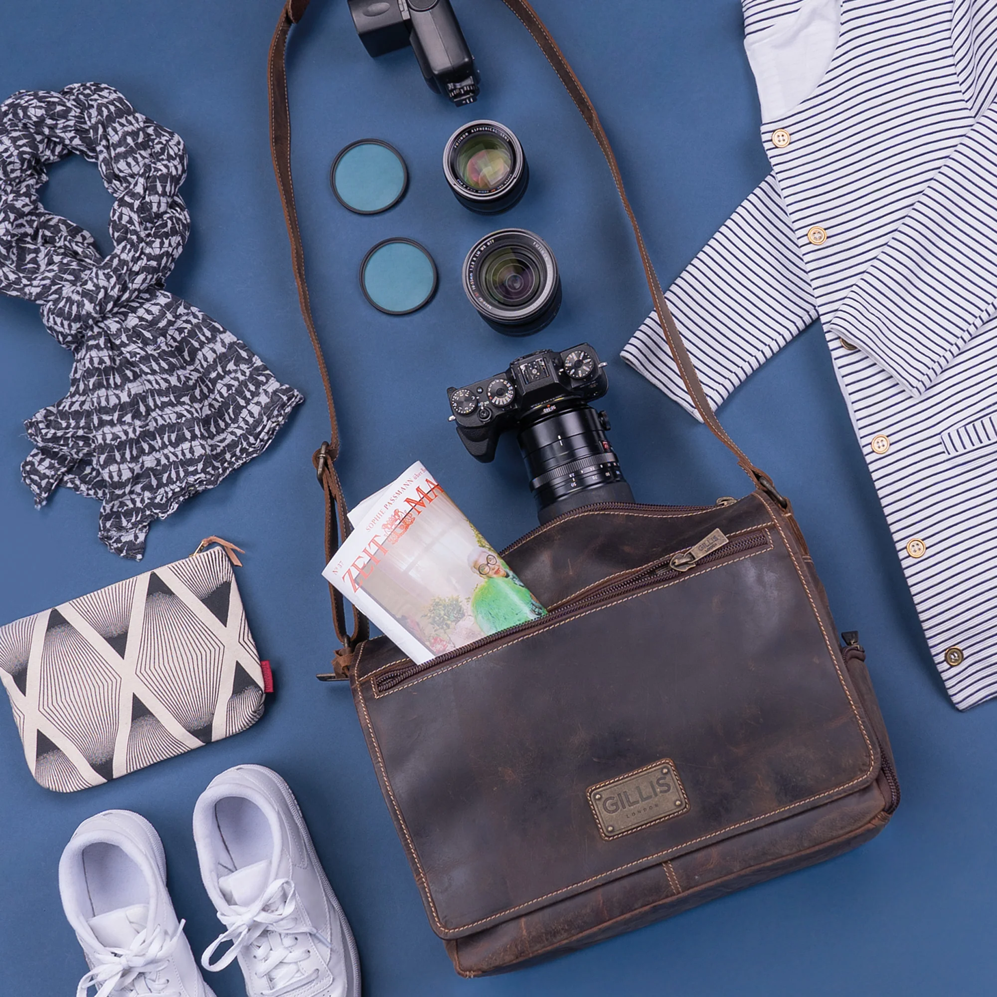 Leder Messengertasche Trafalgar - Image 4