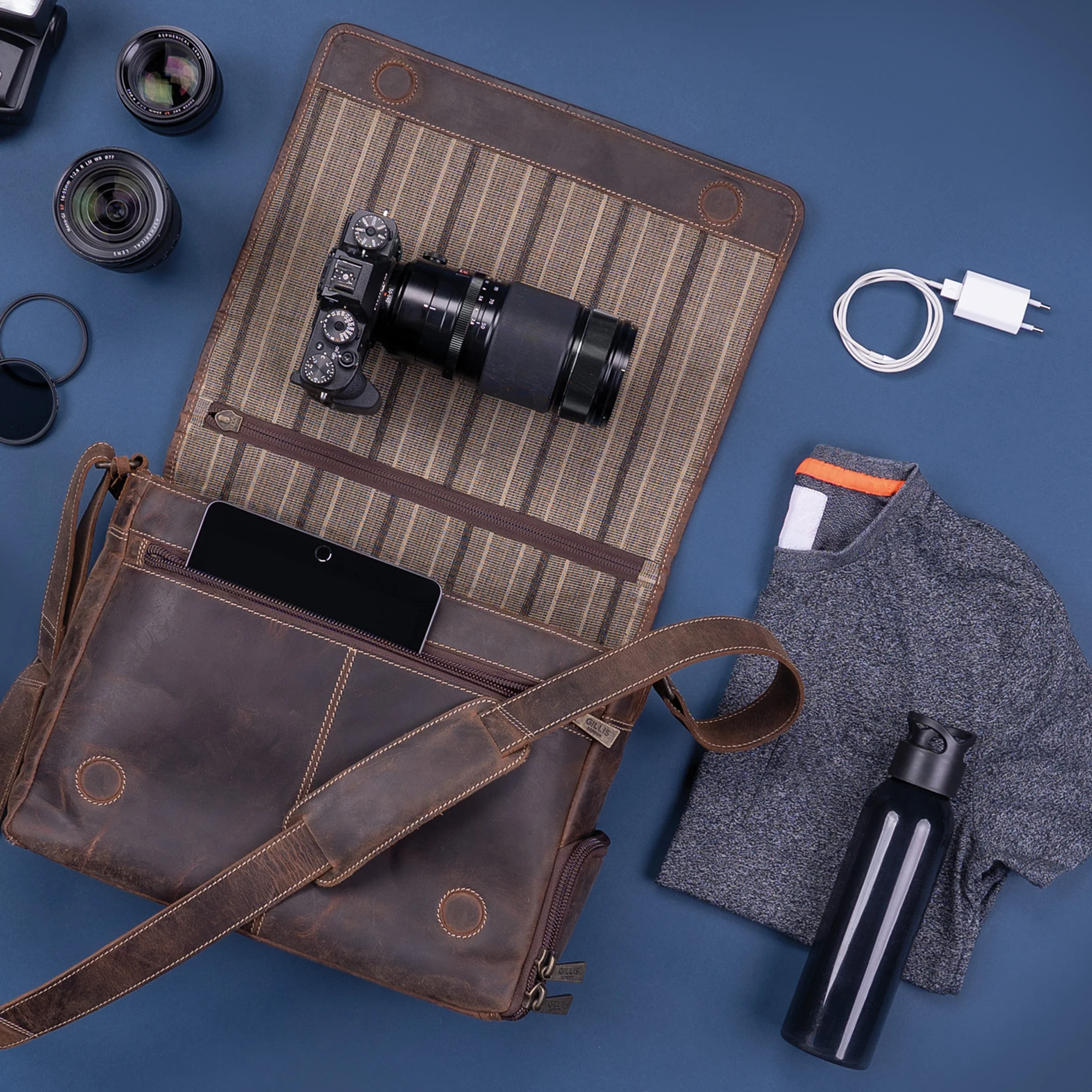 Leder Messengertasche Trafalgar - Image 5