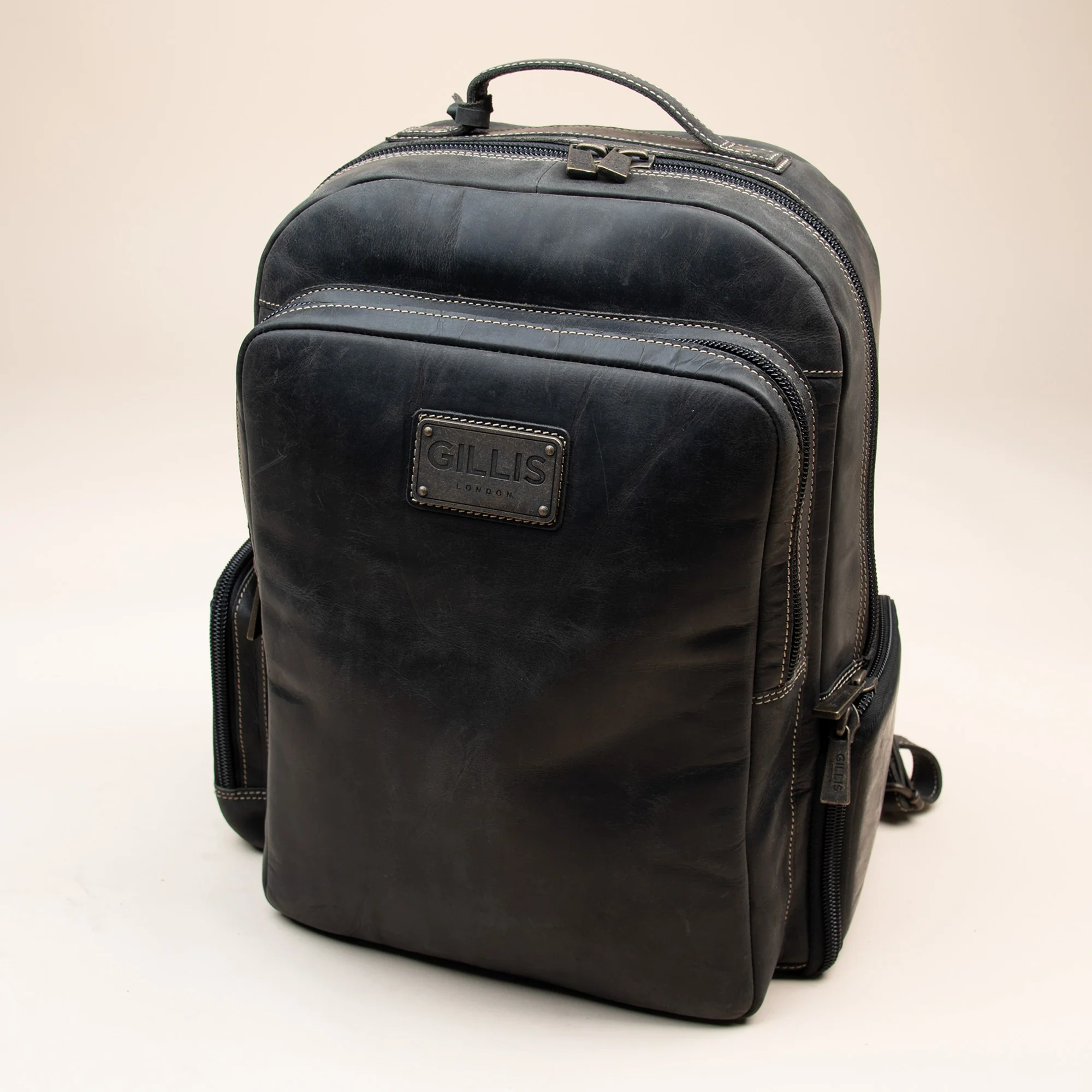 Leder Rucksack Trafalgar II vintage black - Image 10