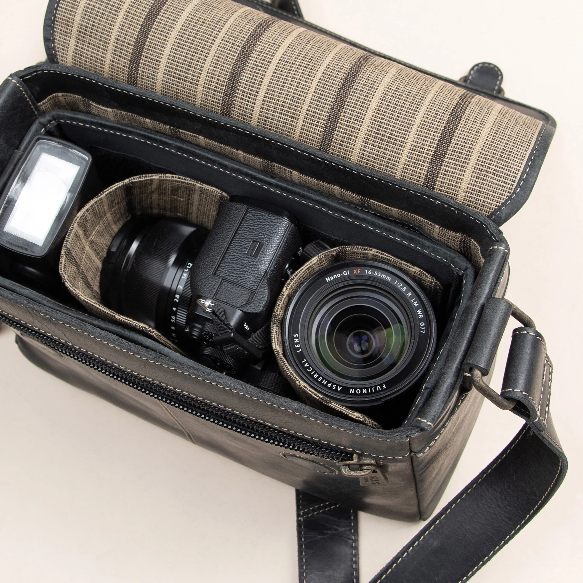 Leder Schultertasche Trafalgar - Image 25