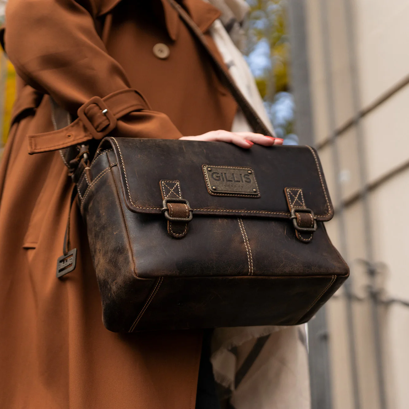 Leder Schultertasche Trafalgar - Image 3
