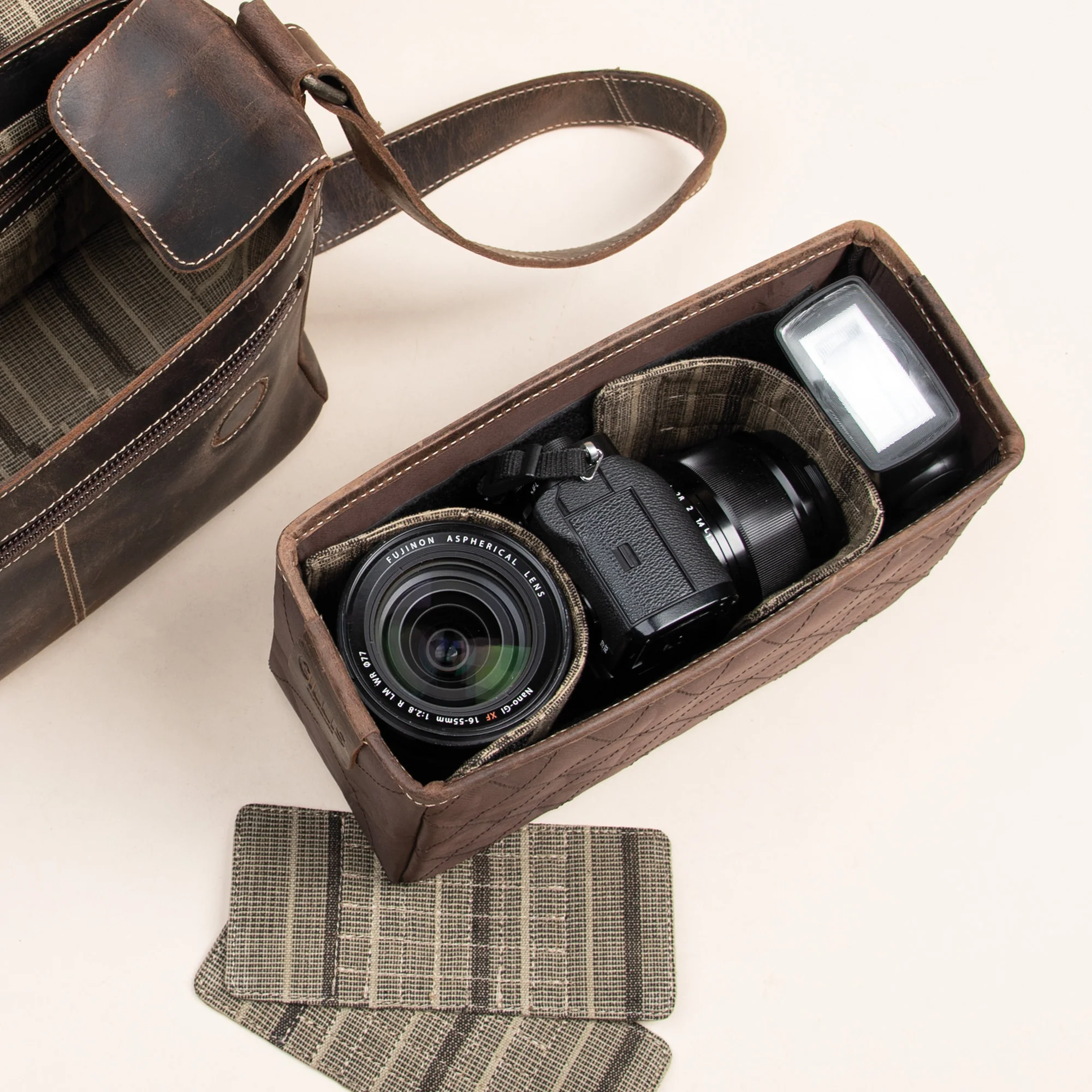 Leder Schultertasche Trafalgar - Image 8
