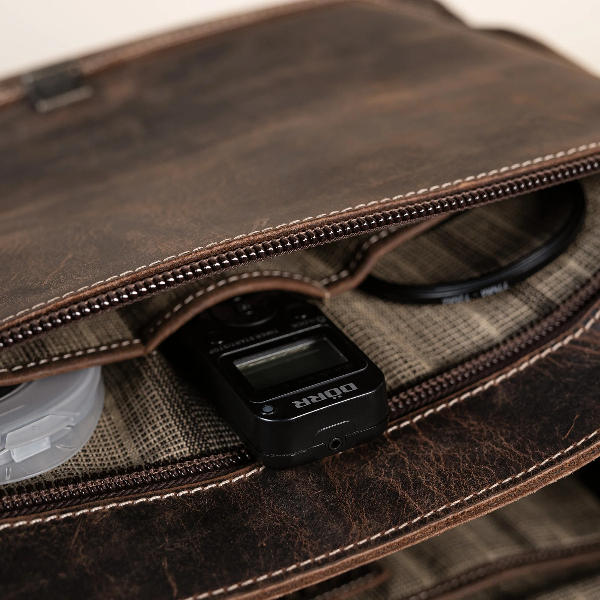 Leder Street-Messenger-Bag Trafalgar - Image 11