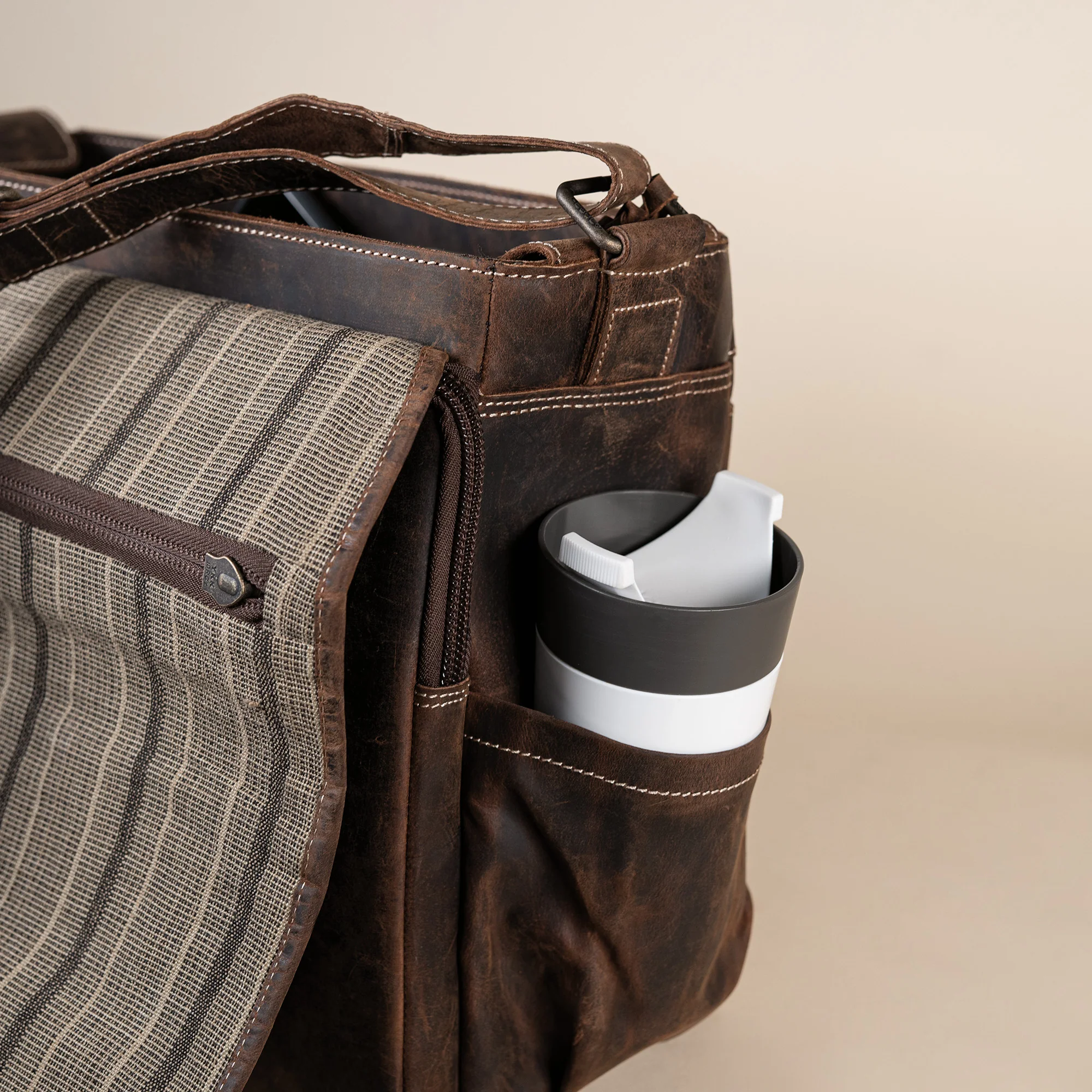 Leder Street-Messenger-Bag Trafalgar - Image 14