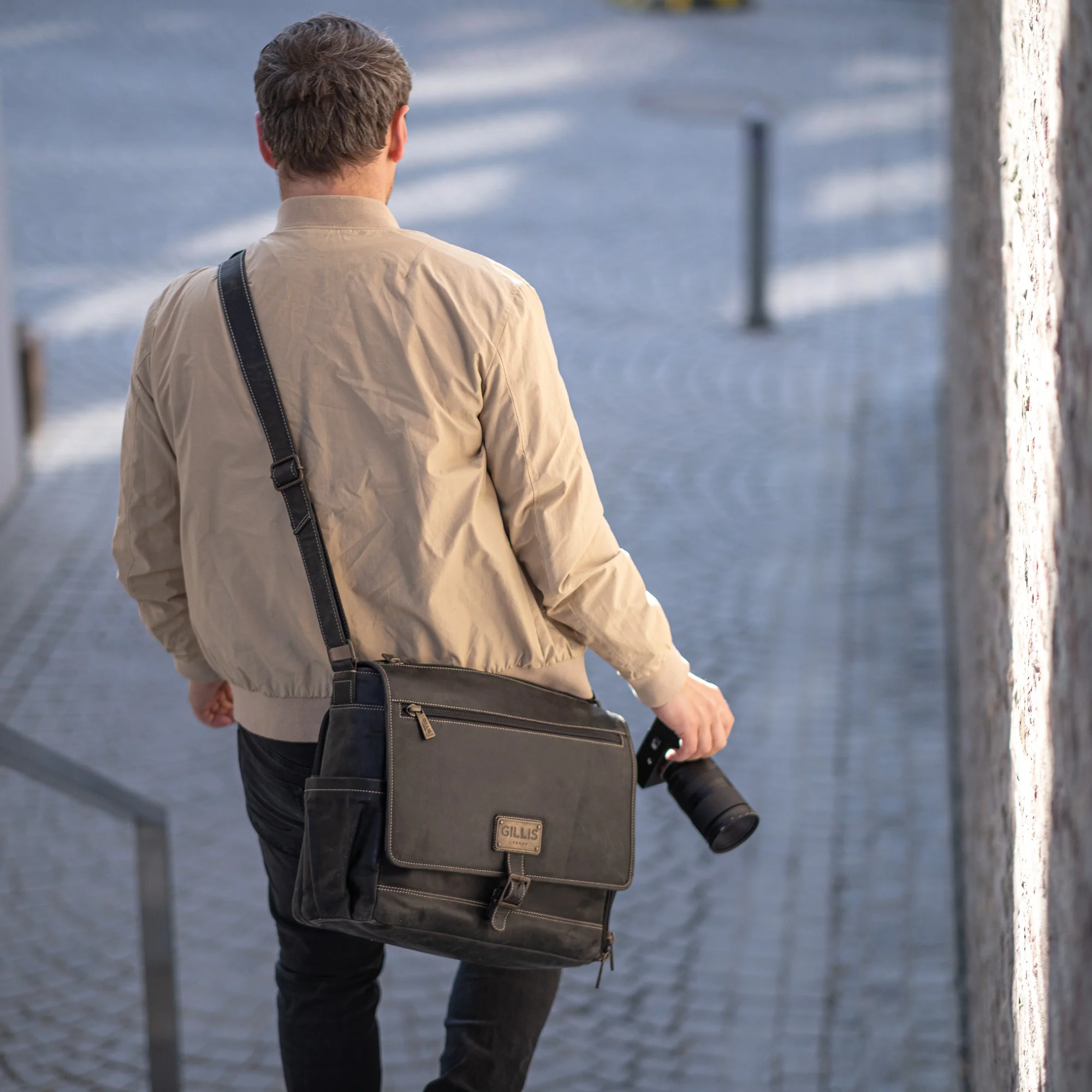 Leder Street-Messenger-Bag Trafalgar - Image 20