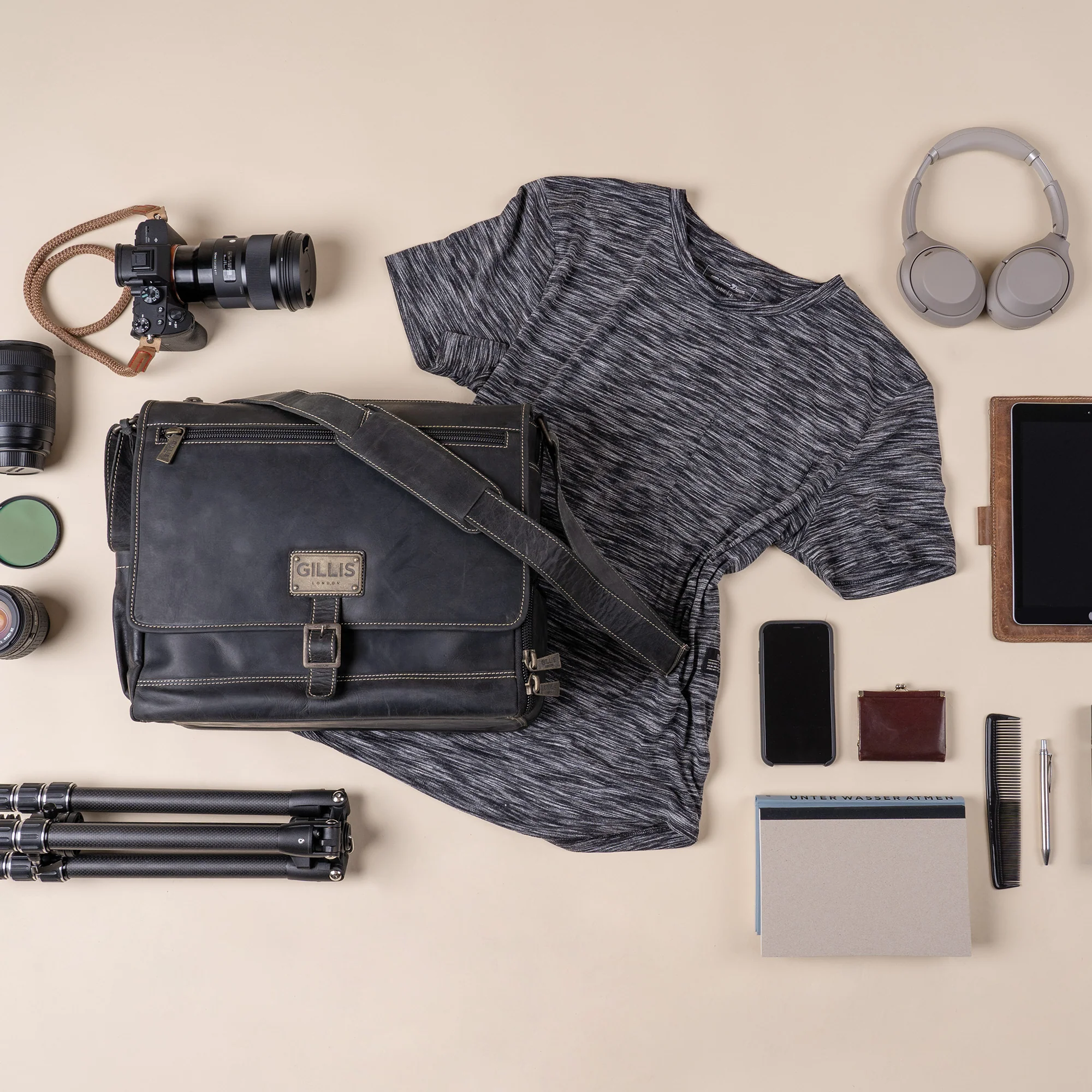 Leder Street-Messenger-Bag Trafalgar - Image 21