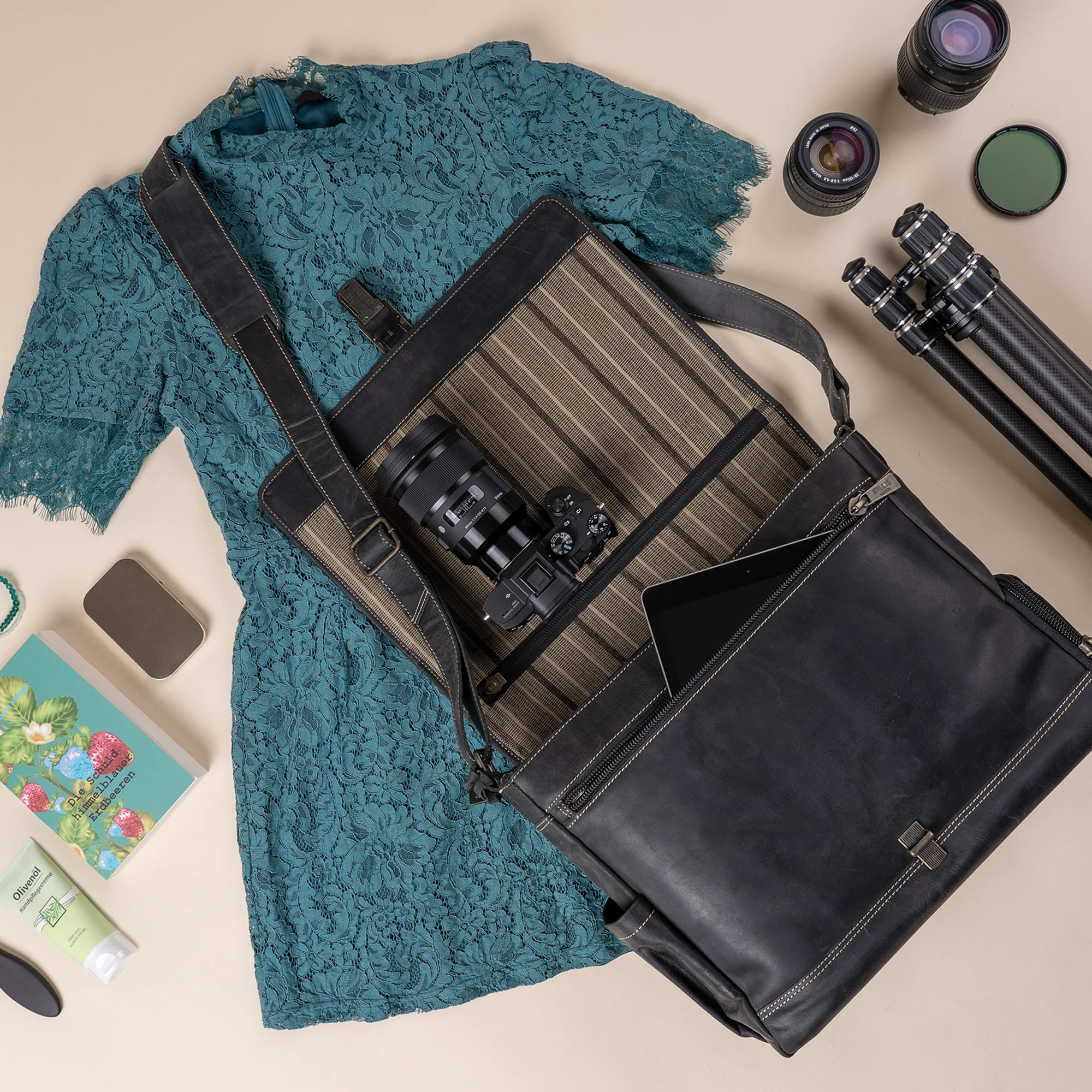 Leder Street-Messenger-Bag Trafalgar - Image 22