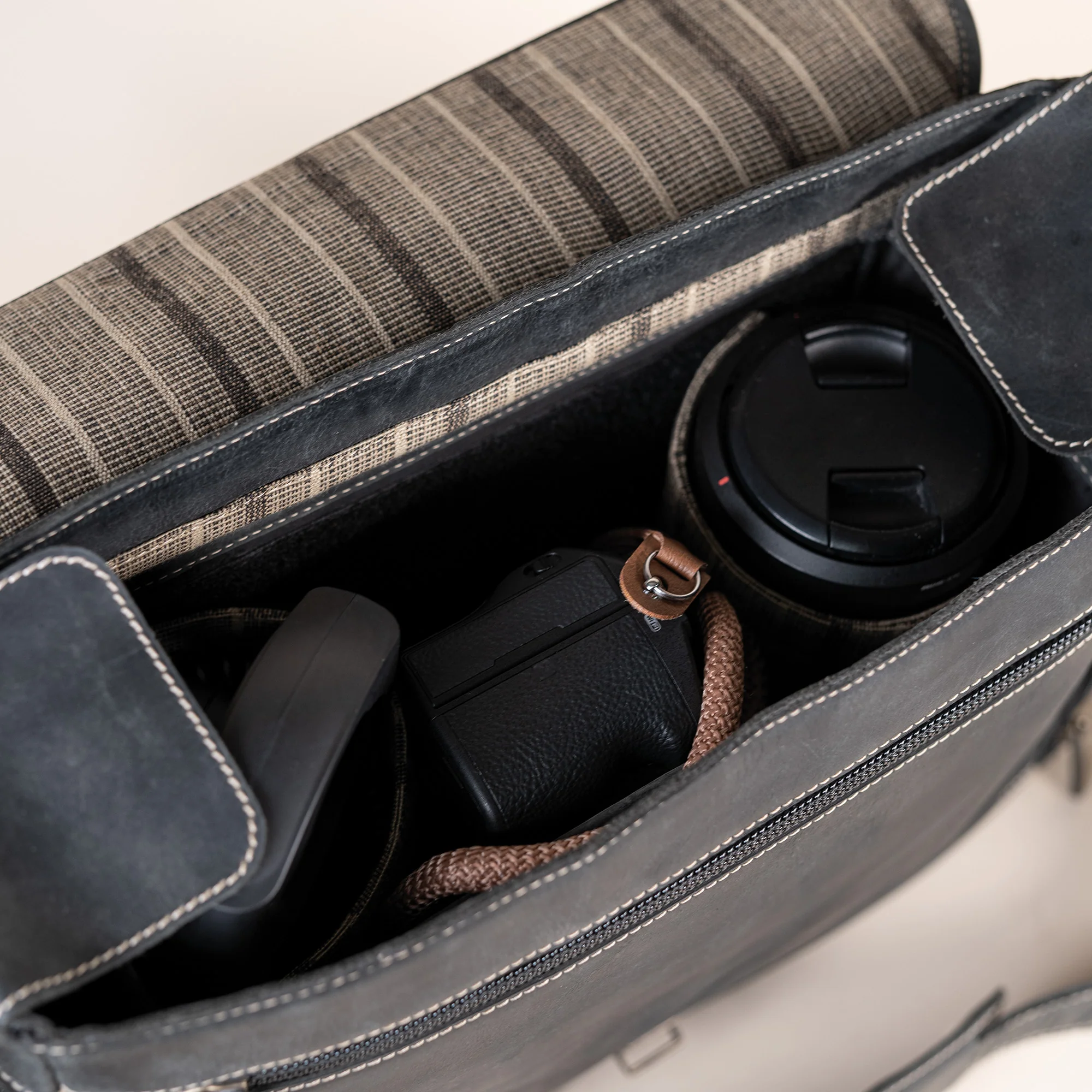 Leder Street-Messenger-Bag Trafalgar - Image 28