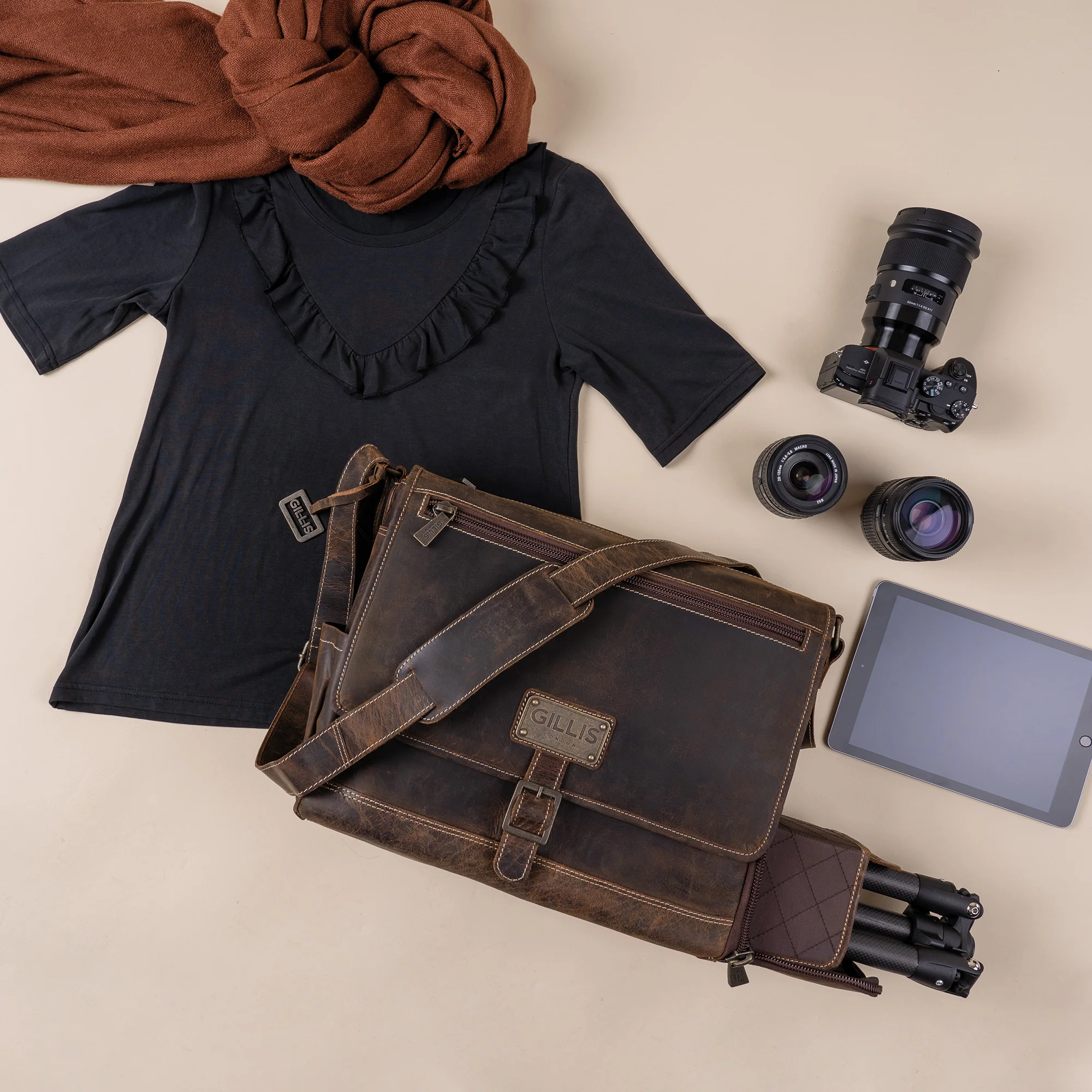 Leder Street-Messenger-Bag Trafalgar - Image 3
