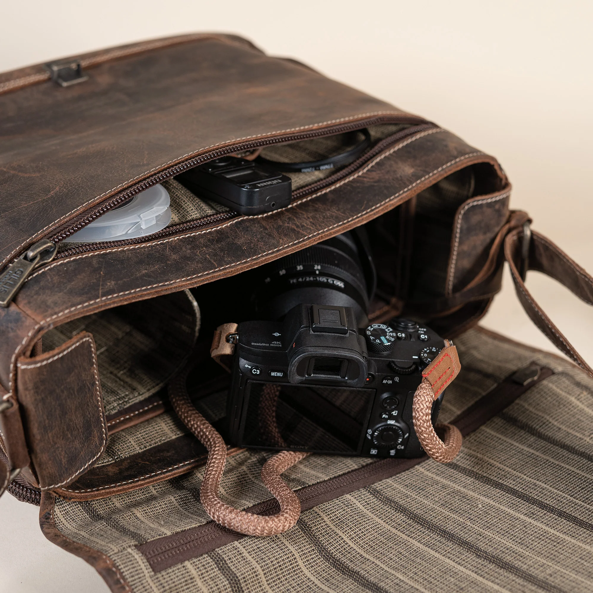 Leder Street-Messenger-Bag Trafalgar - Image 5