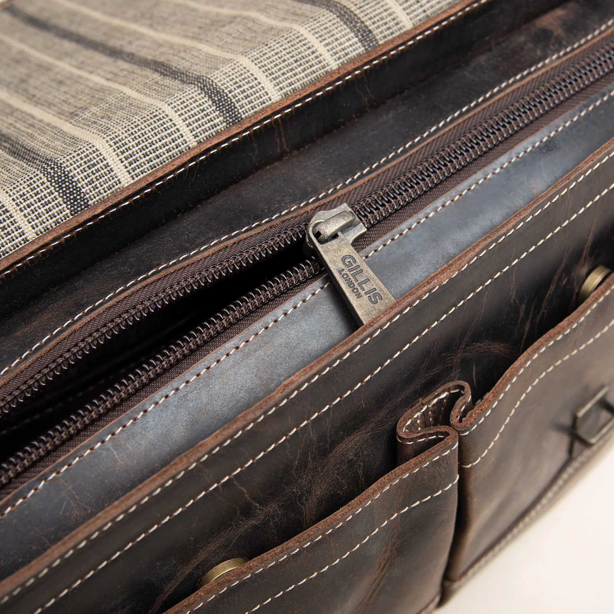 Leder Tasche Trafalgar Attaché - Image 13