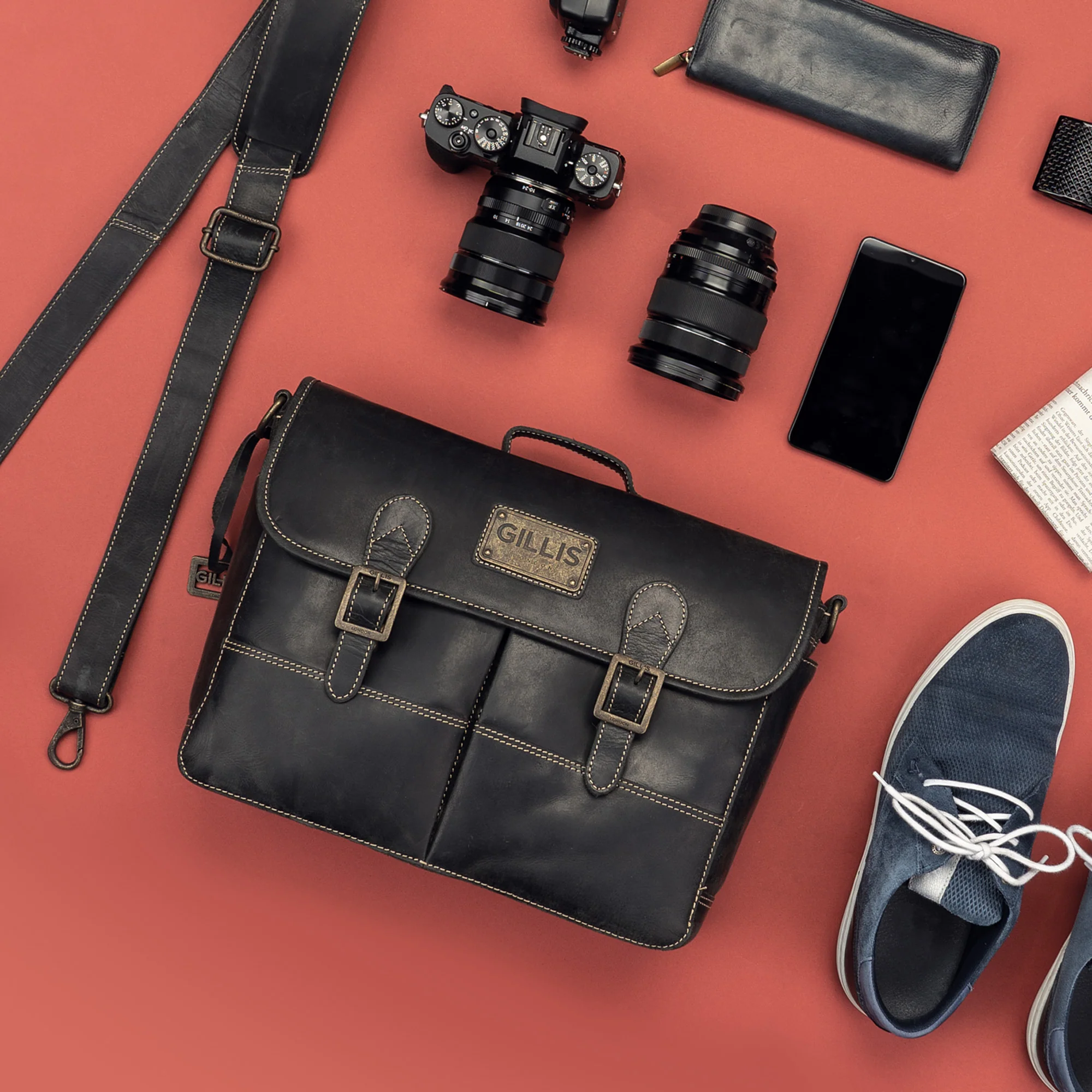 Leder Tasche Trafalgar Attaché - Image 23