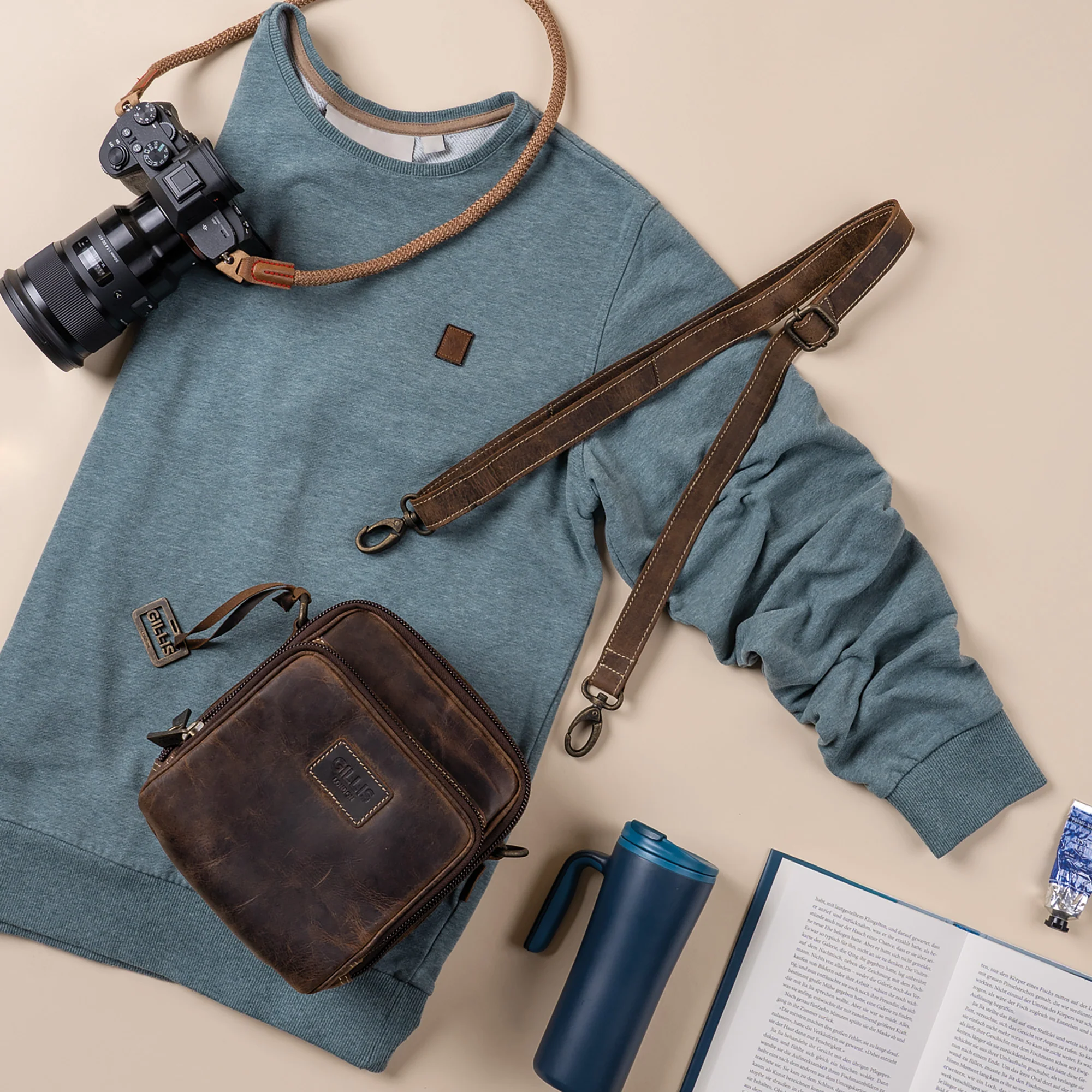 Leder Tasche Trafalgar Hands-Free - Image 6