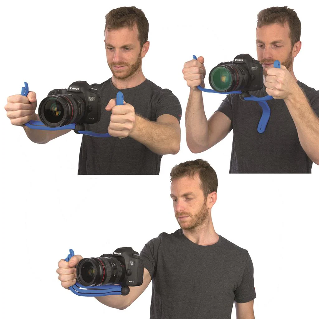 DSLR und Action Cam Flexible Tripod PRO Splat blau - Image 4