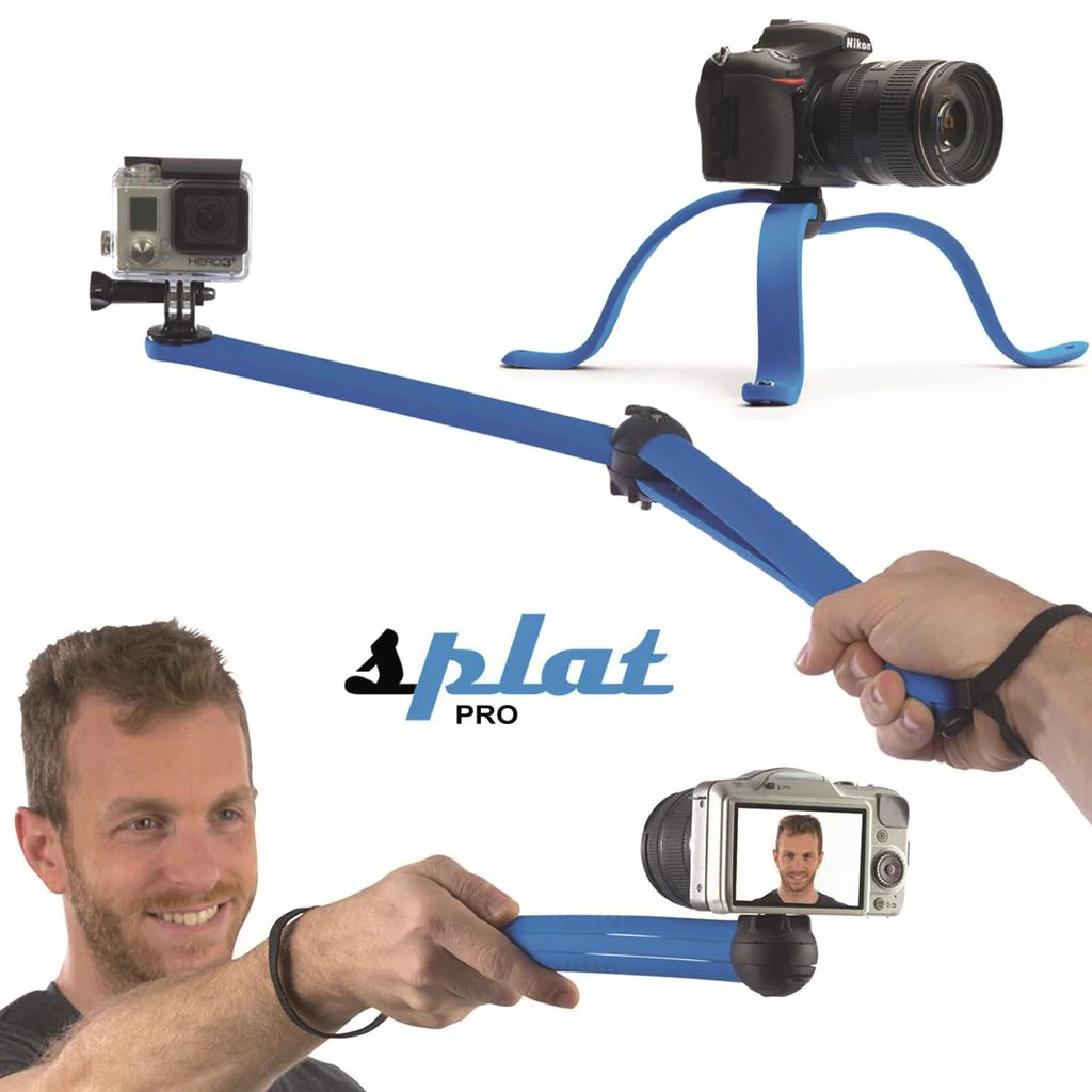 DSLR und Action Cam Flexible Tripod PRO Splat blau - Image 5