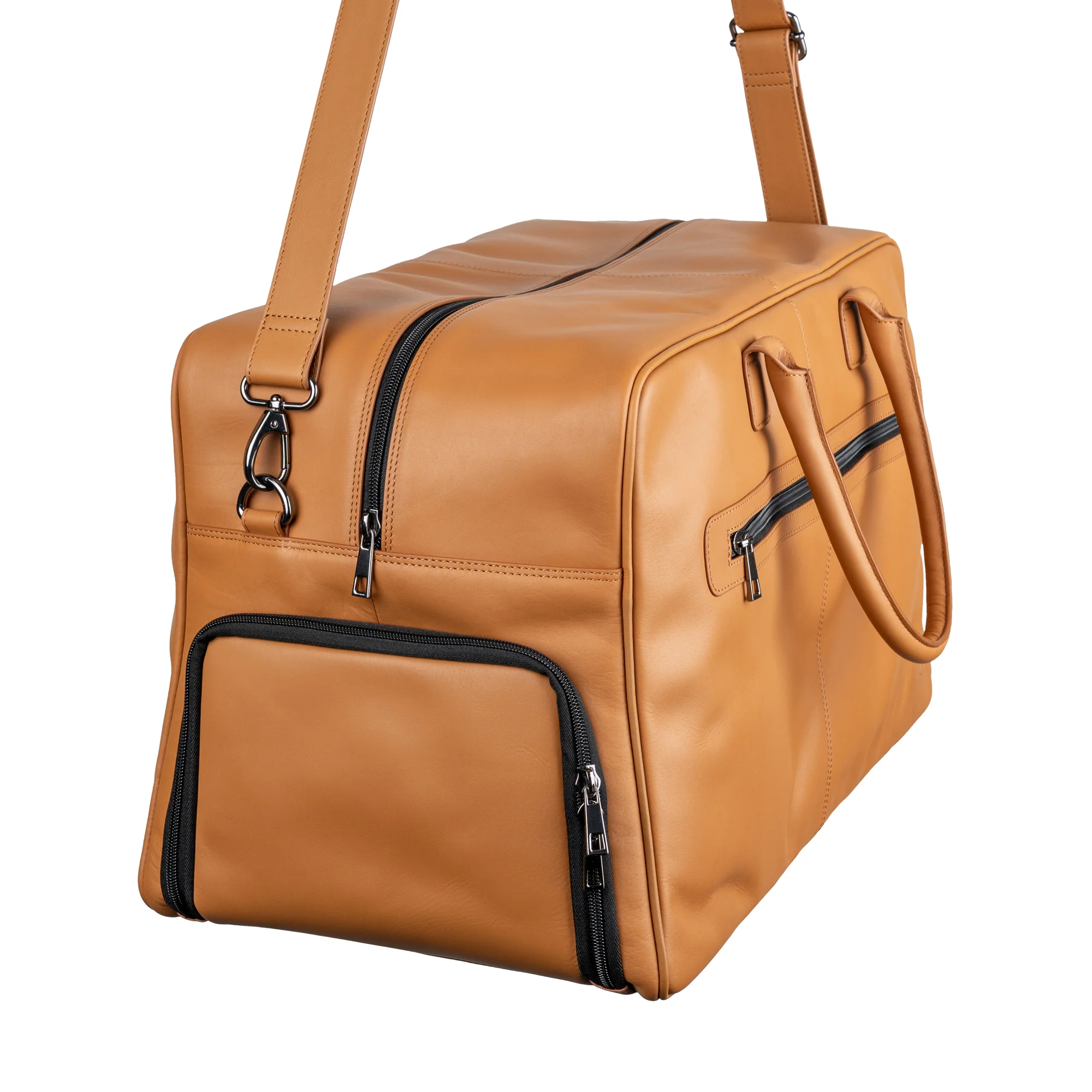 MANTA Echtleder Weekender mit Schuhfach & 16-Zoll Laptopfach - Image 11