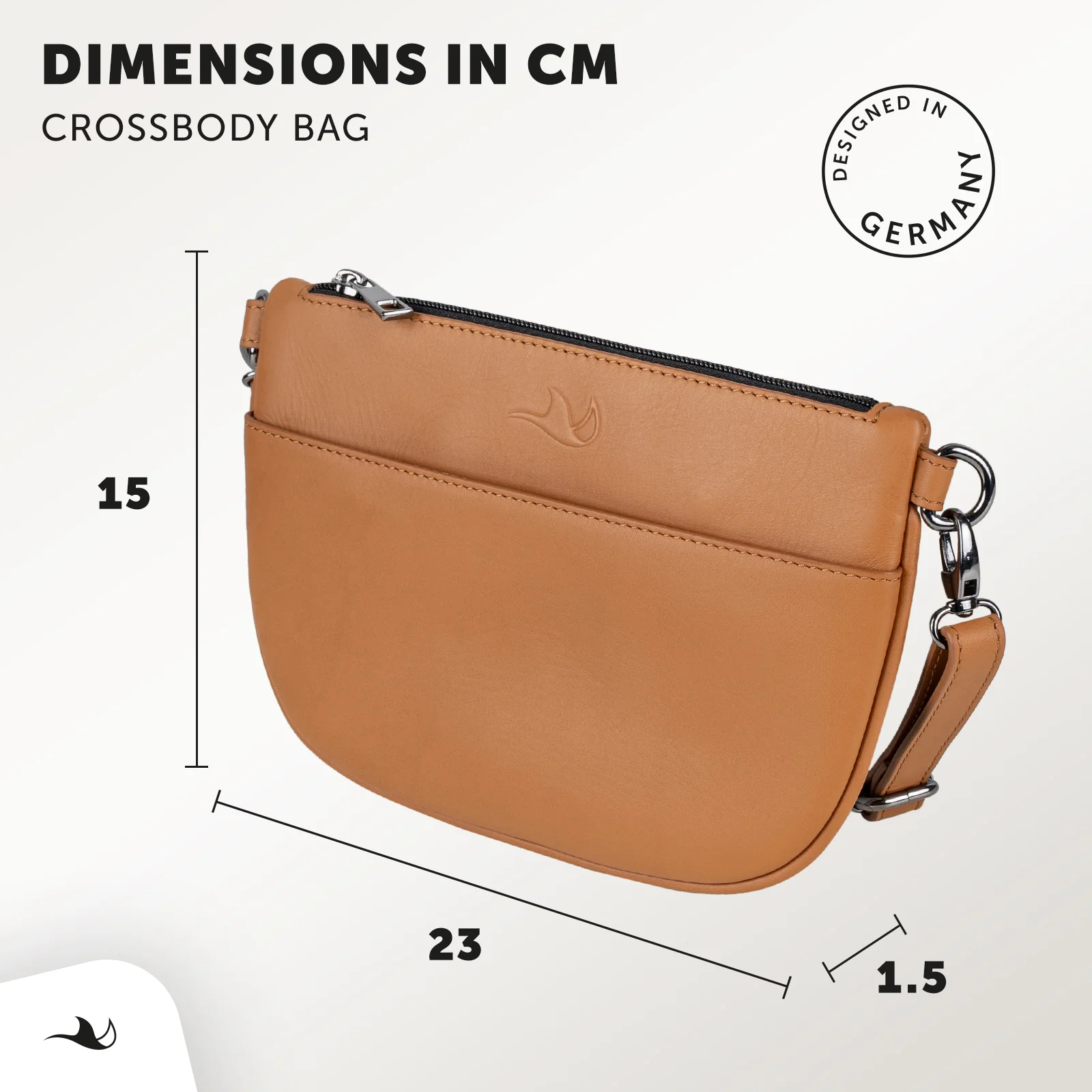 MANTA Echtleder Crossbody Bag - lässige Umhängetasche & Clutch - Image 11