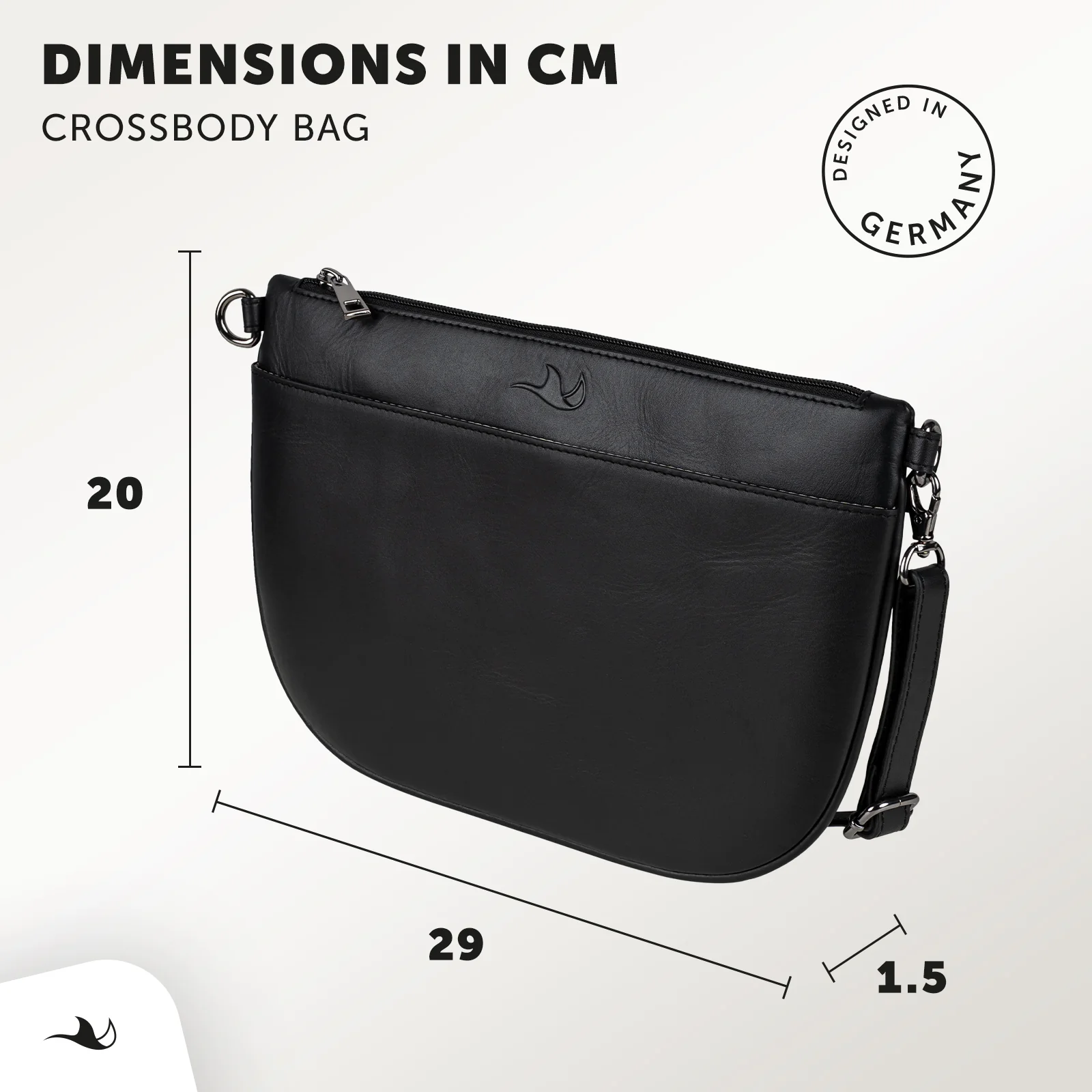 MANTA Echtleder Crossbody Bag - lässige Umhängetasche & Clutch - Image 19